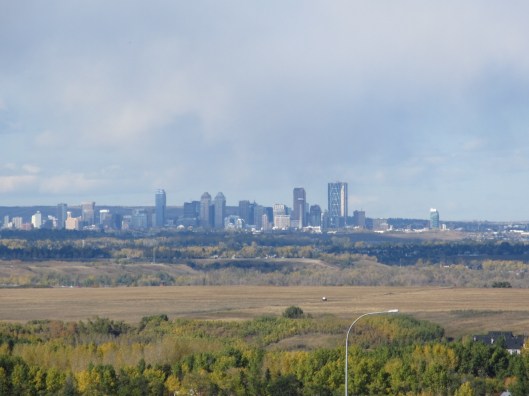 Calgary city skyline from south